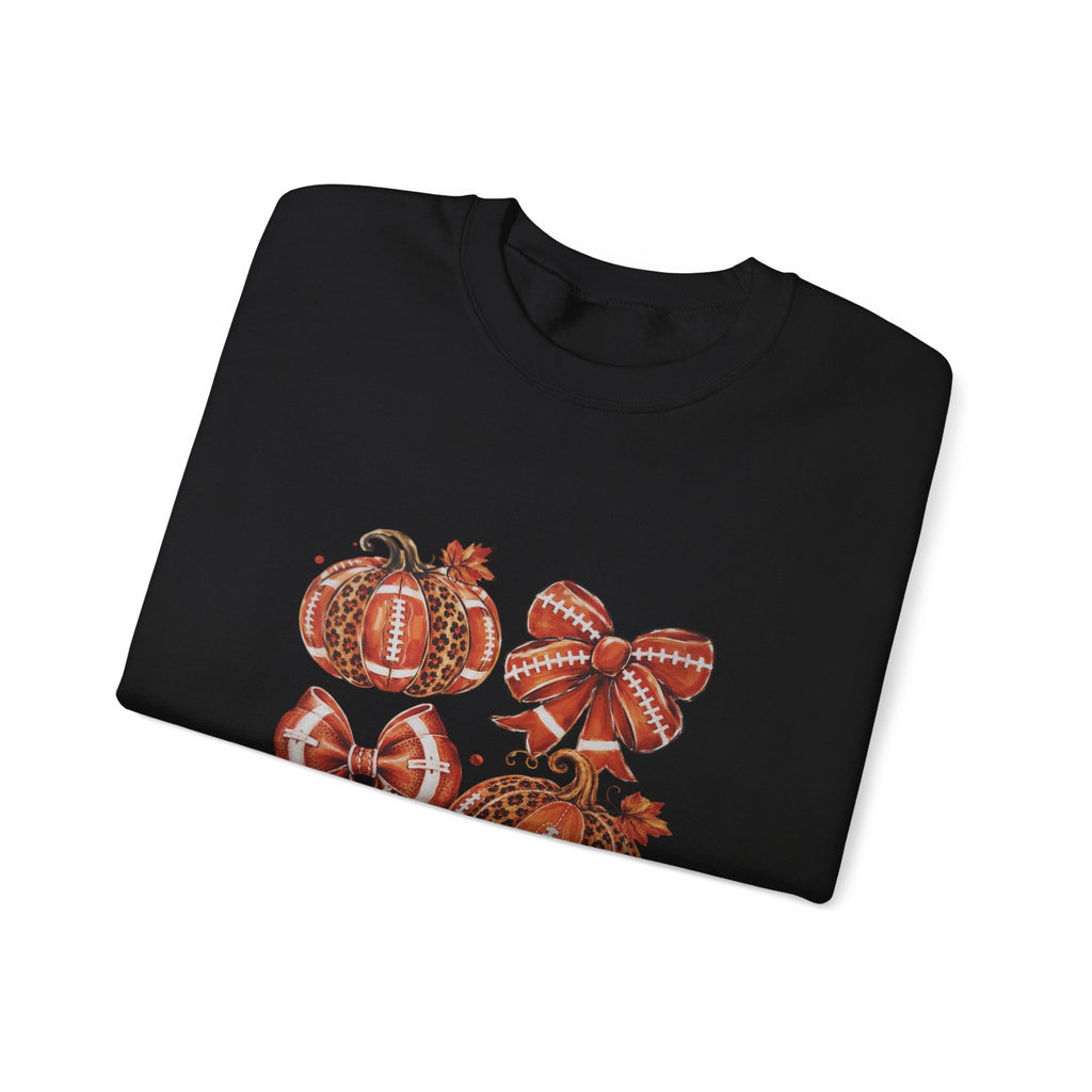 Fall Pumpkin & Plaid Bows Sweatshirt