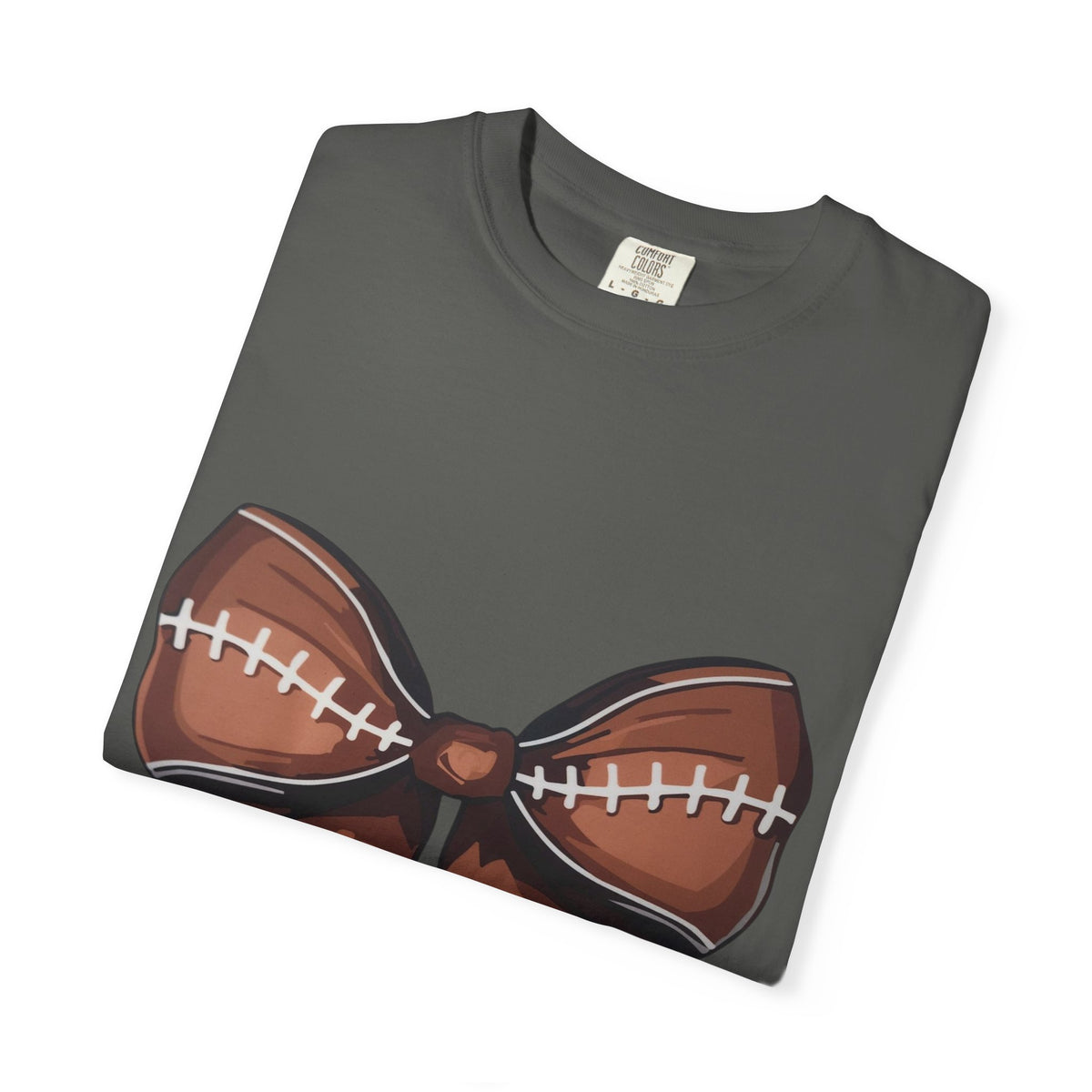 Football Bow T-Shirt — Game Day Sports Bow Graphic Tee