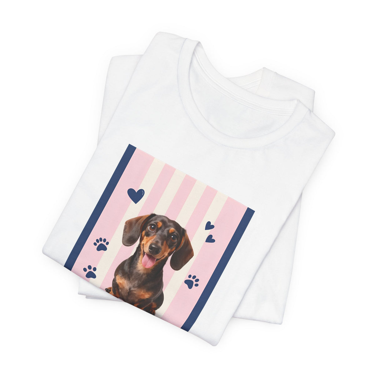 Dachshund Love T-Shirt — "Love My Wieners" Cute Dog Paw Print Tee