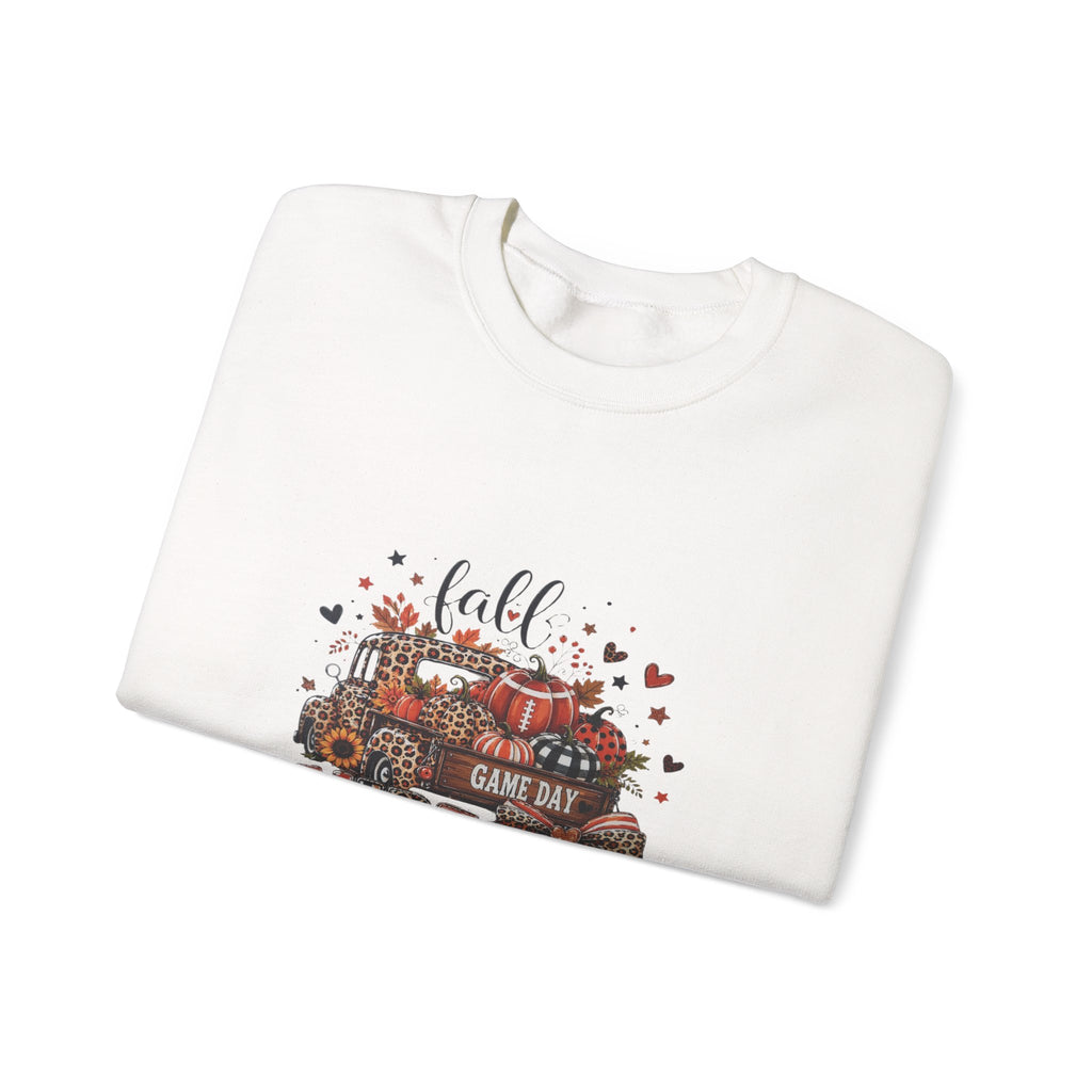 Fall Vibes Sweatshirt — Game Day Pumpkin Truck Crewneck