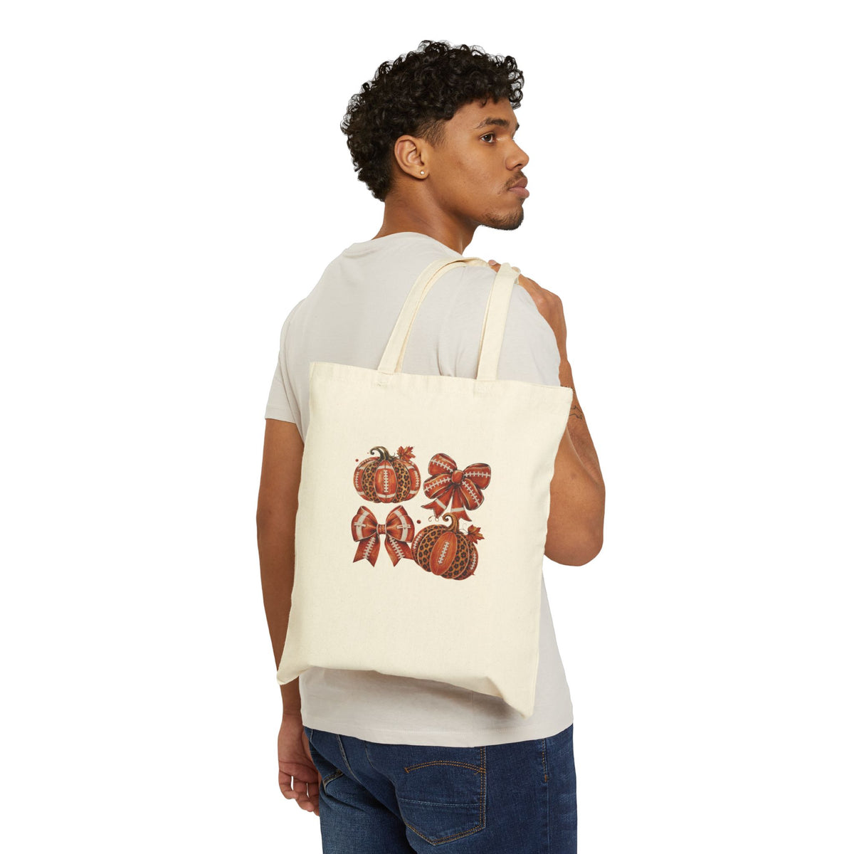 Autumn Pumpkin Bow Tote