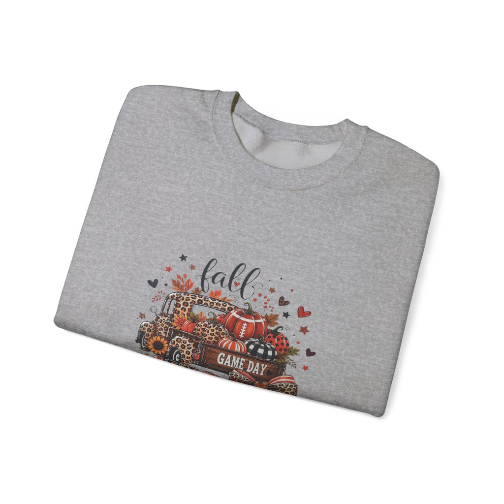 Fall Vibes Sweatshirt — Game Day Pumpkin Truck Crewneck