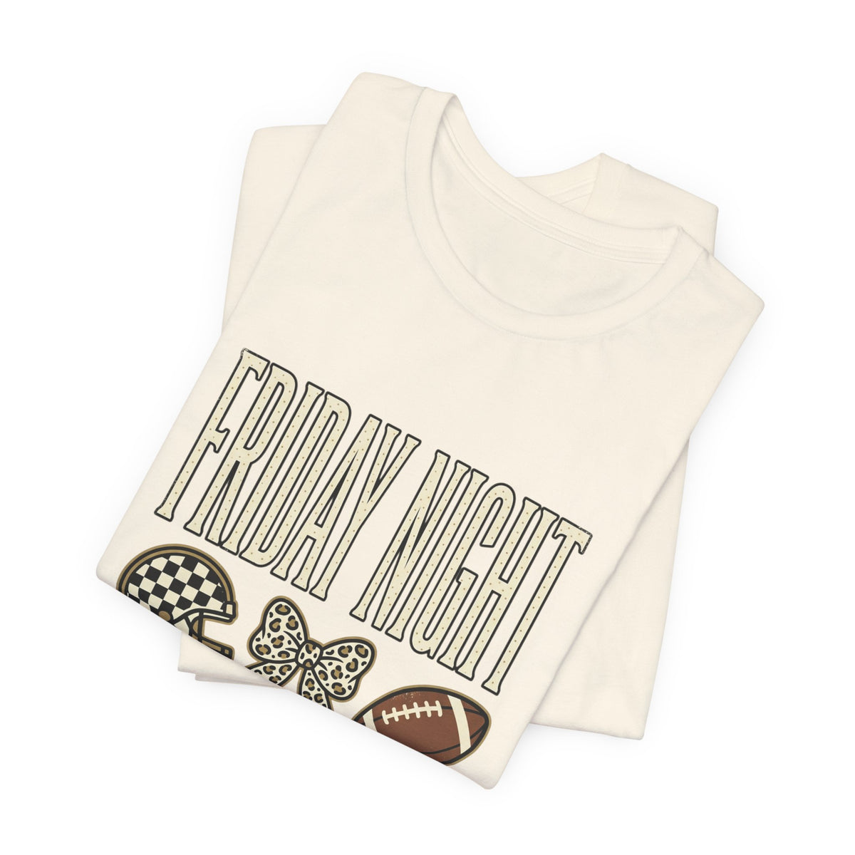 Friday Night Football Tee | High School Football Season, Cheer Bow & Helmet