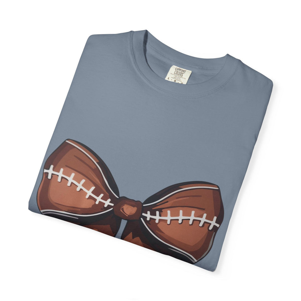 Football Bow T-Shirt — Game Day Sports Bow Graphic Tee