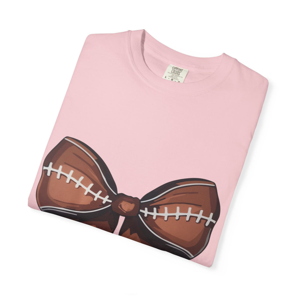 Football Bow T-Shirt — Game Day Sports Bow Graphic Tee