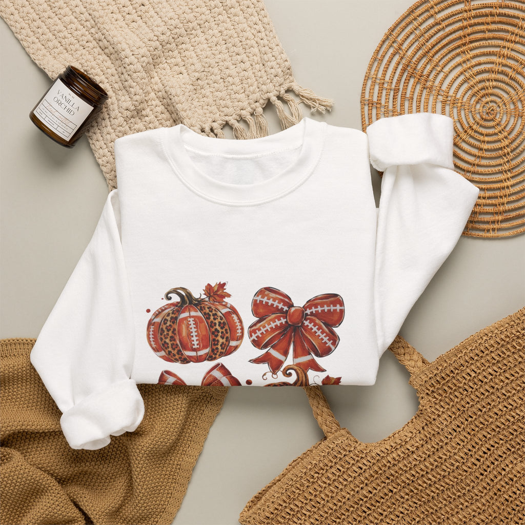 Fall Pumpkin & Plaid Bows Sweatshirt