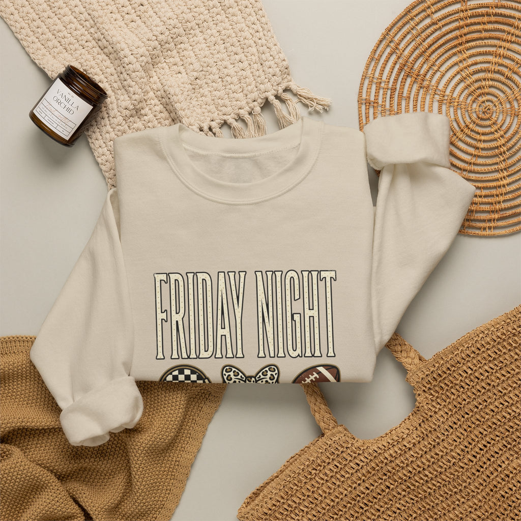 Friday Night Football Crewneck Sweatshirt | Football Season Tee