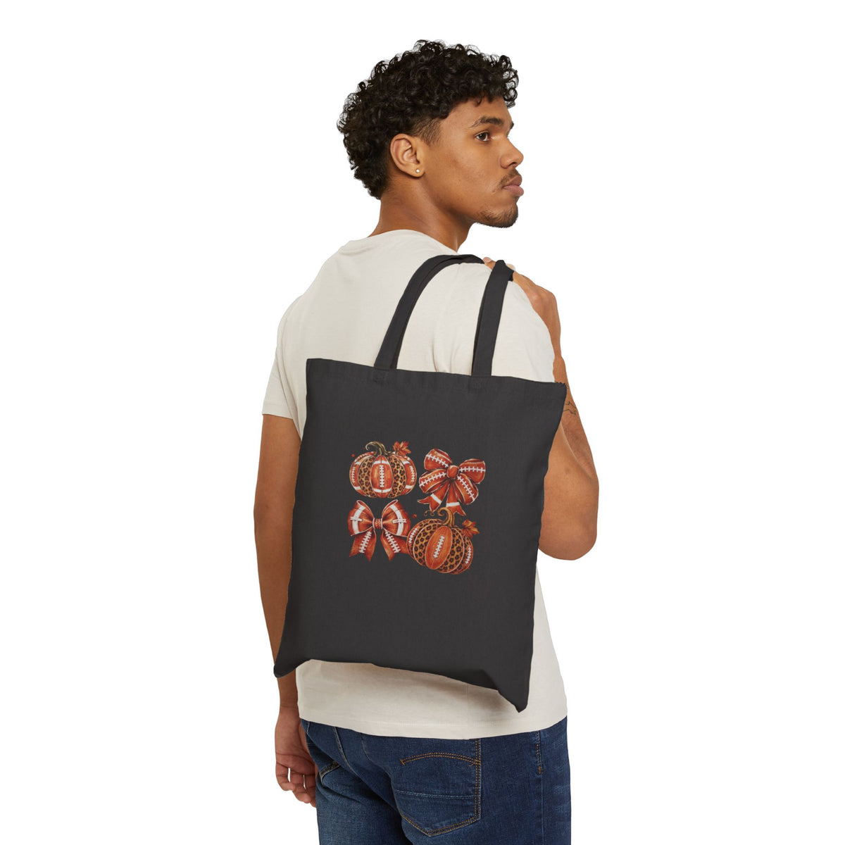 Autumn Pumpkin Bow Tote