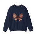 Football Bow Sweatshirt - Cute Game Day Ribbon Crewneck for Fans