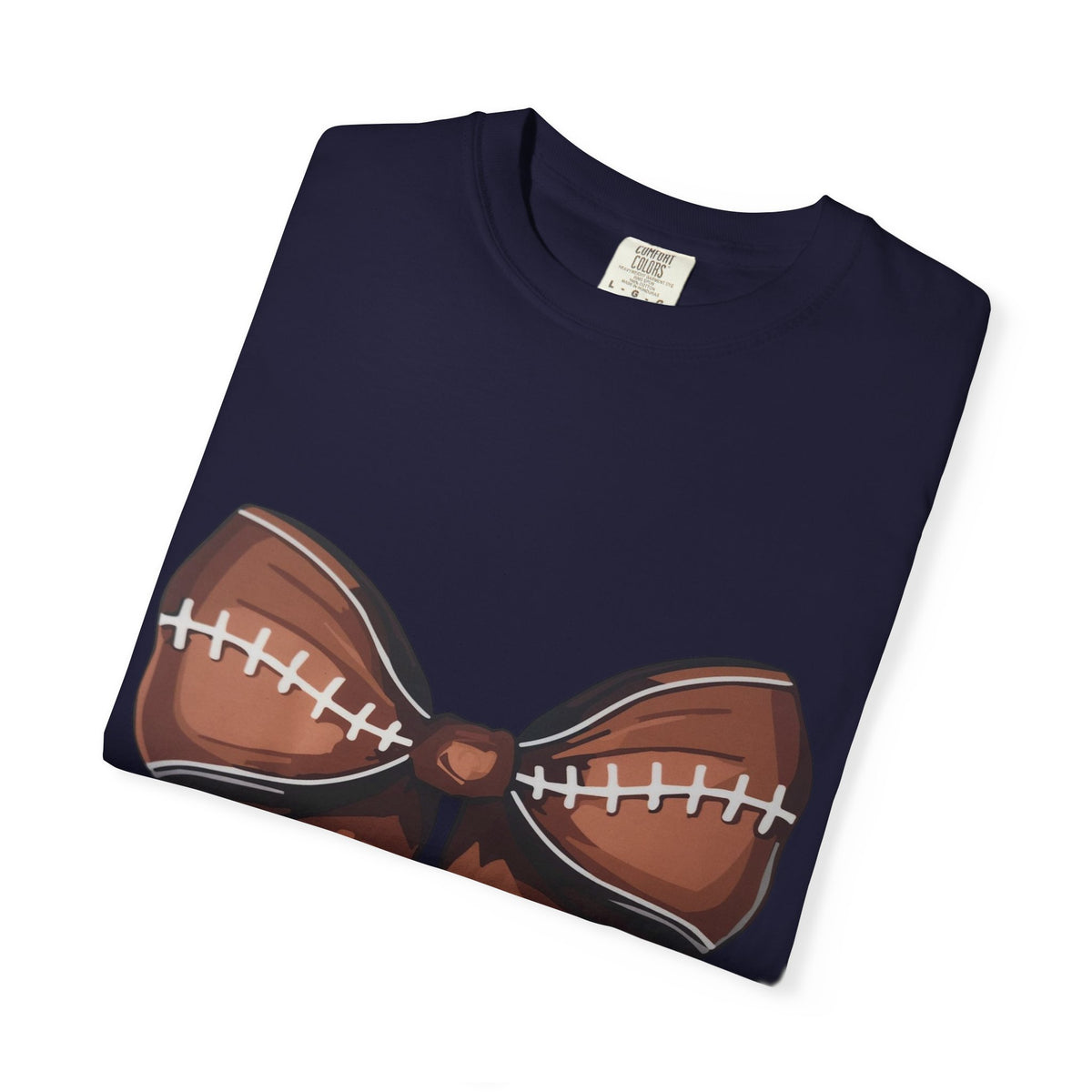 Football Bow T-Shirt — Game Day Sports Bow Graphic Tee