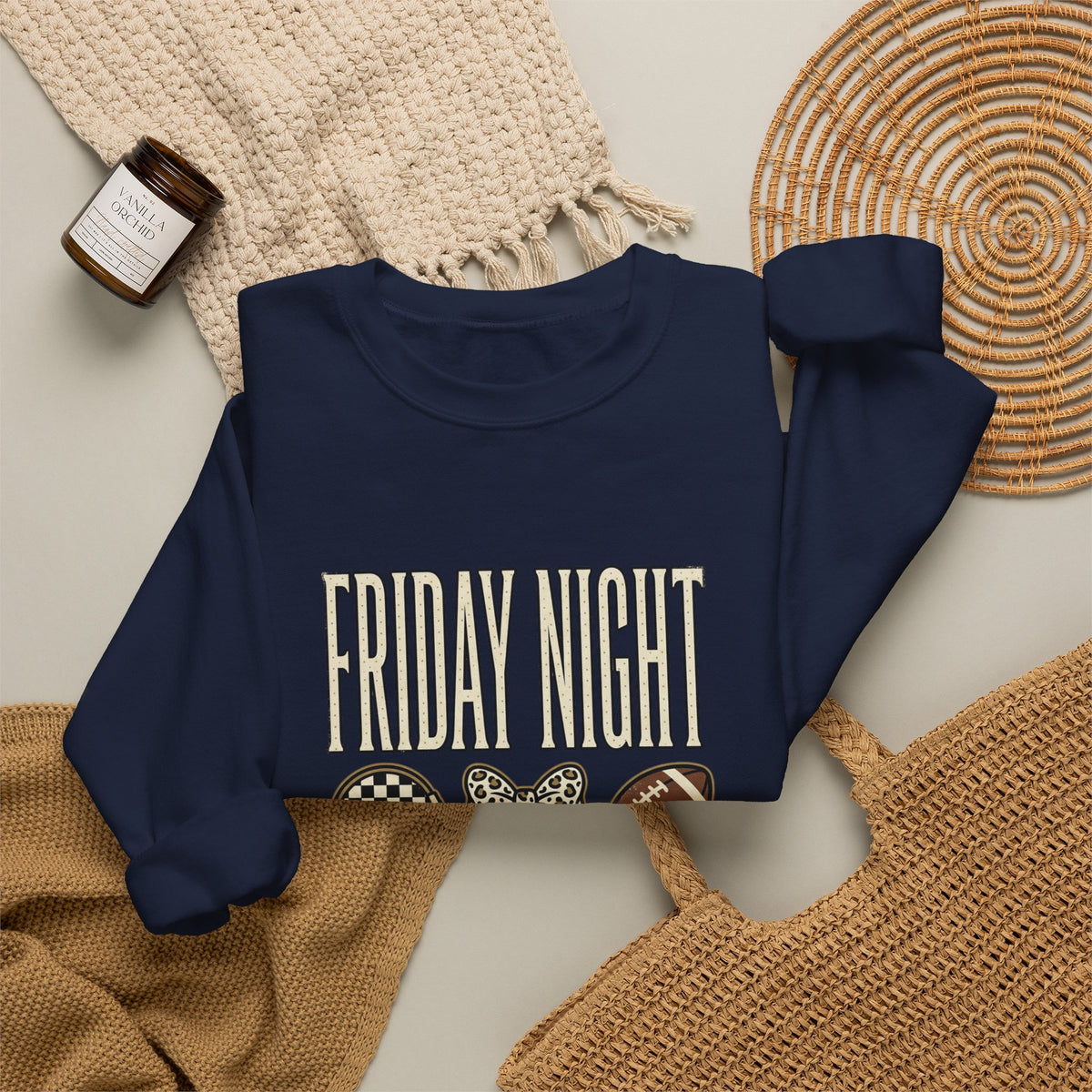 Friday Night Football Crewneck Sweatshirt | Football Season Tee
