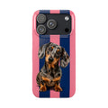 Dachshund Stripe Slim Phone Case — Cute Wiener Dog Phone Cover