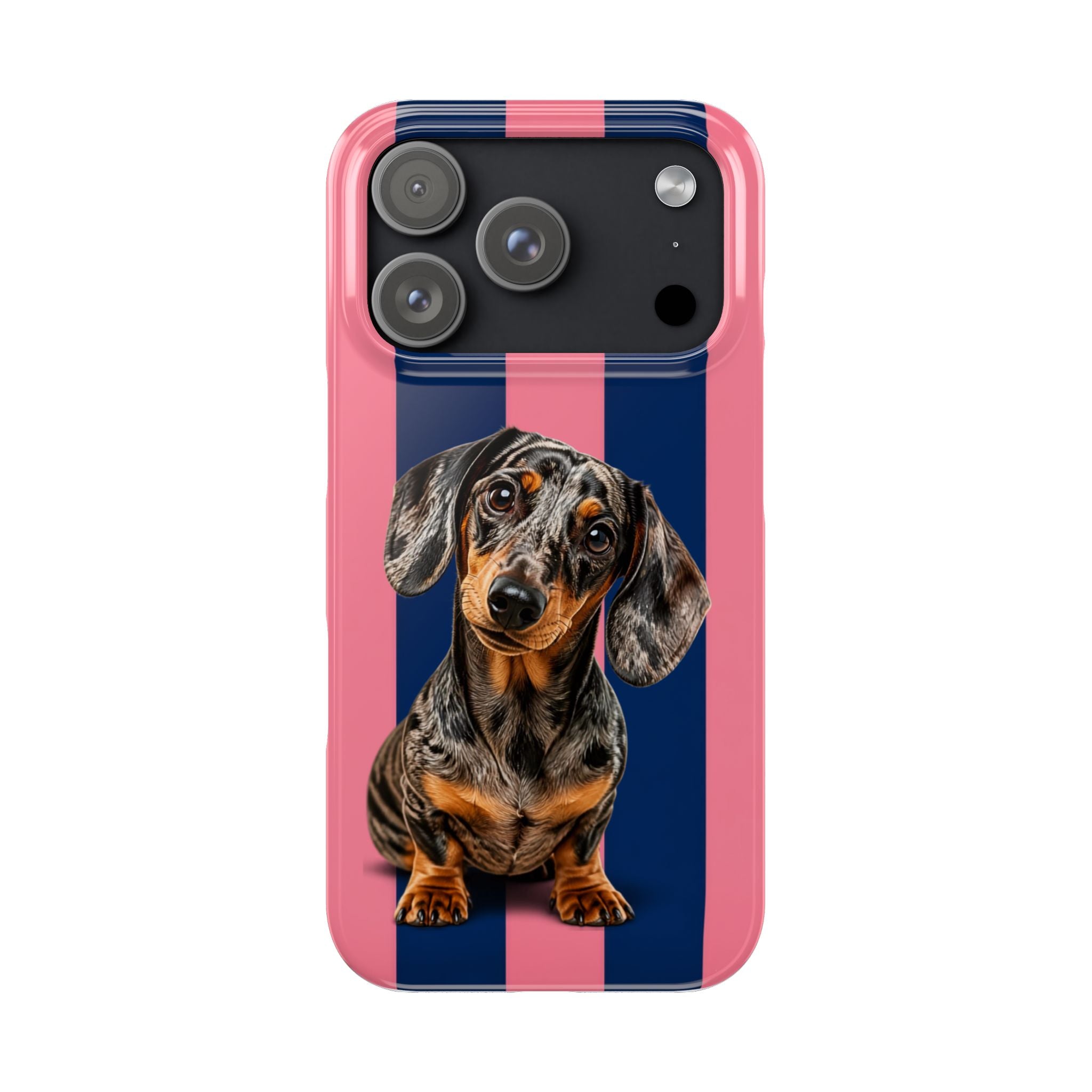 Dachshund Stripe Slim Phone Case — Cute Wiener Dog Phone Cover