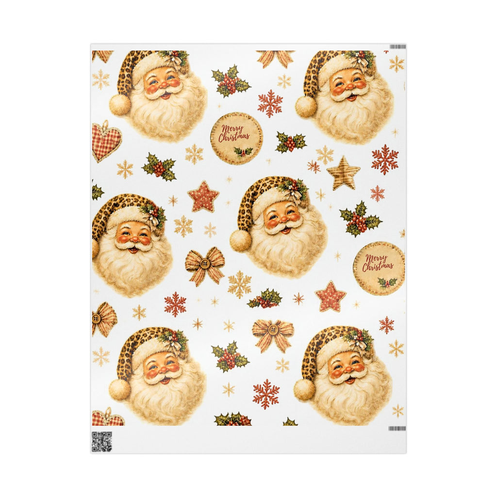 Vintage Santa Christmas Wrapping Paper