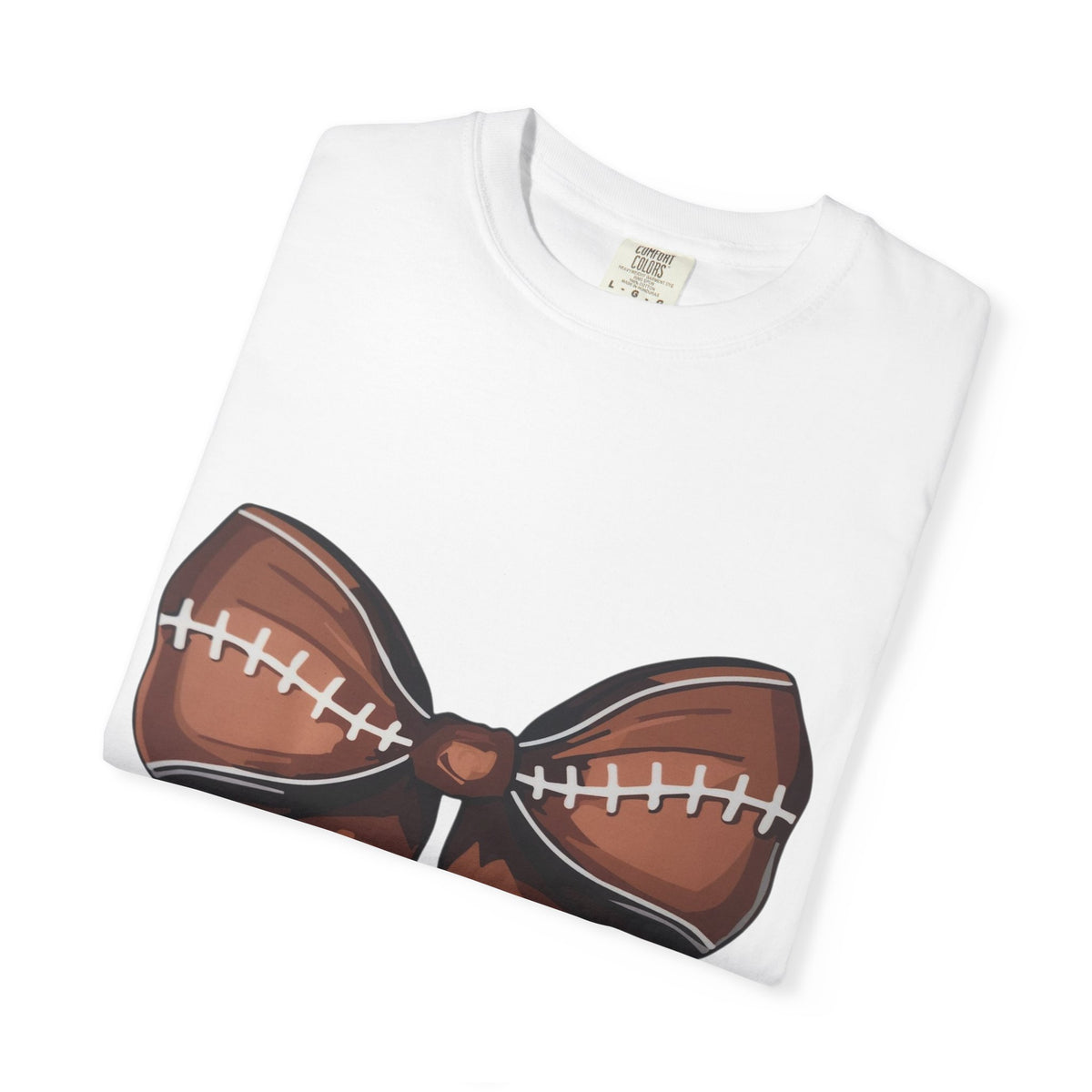 Football Bow T-Shirt — Game Day Sports Bow Graphic Tee