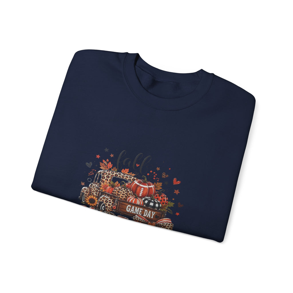 Fall Vibes Sweatshirt — Game Day Pumpkin Truck Crewneck