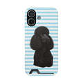Standard Poodle Phone Case With Card Holder