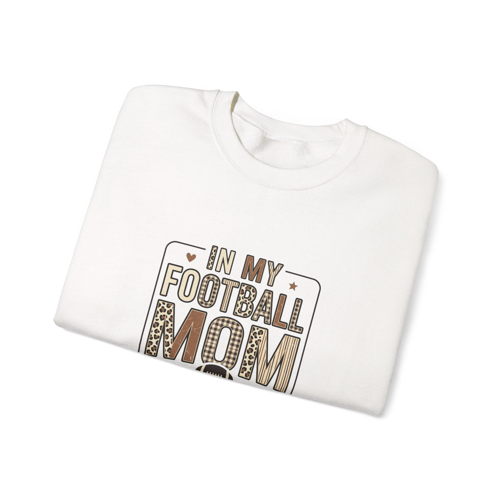 Football Mom Crewneck Sweatshirt | Leopard Print Football Season