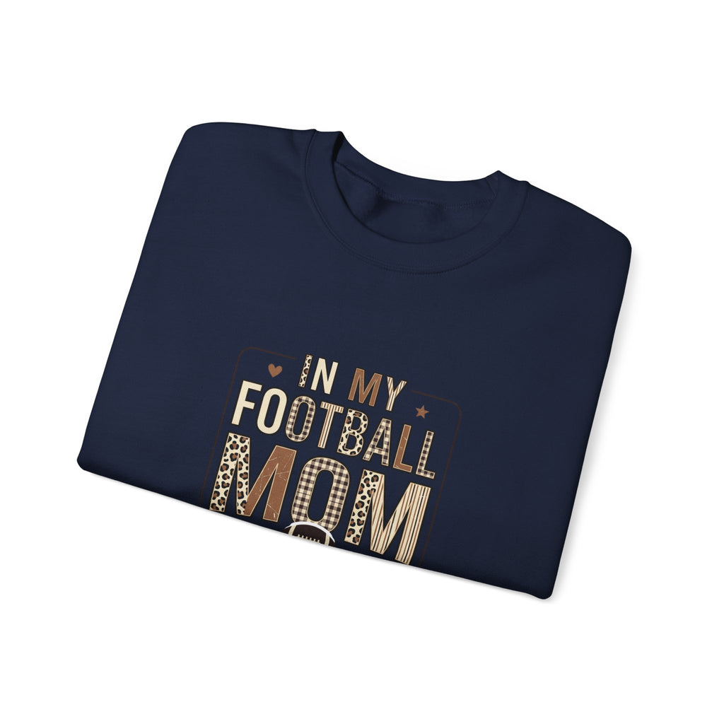 Football Mom Crewneck Sweatshirt | Leopard Print Football Season