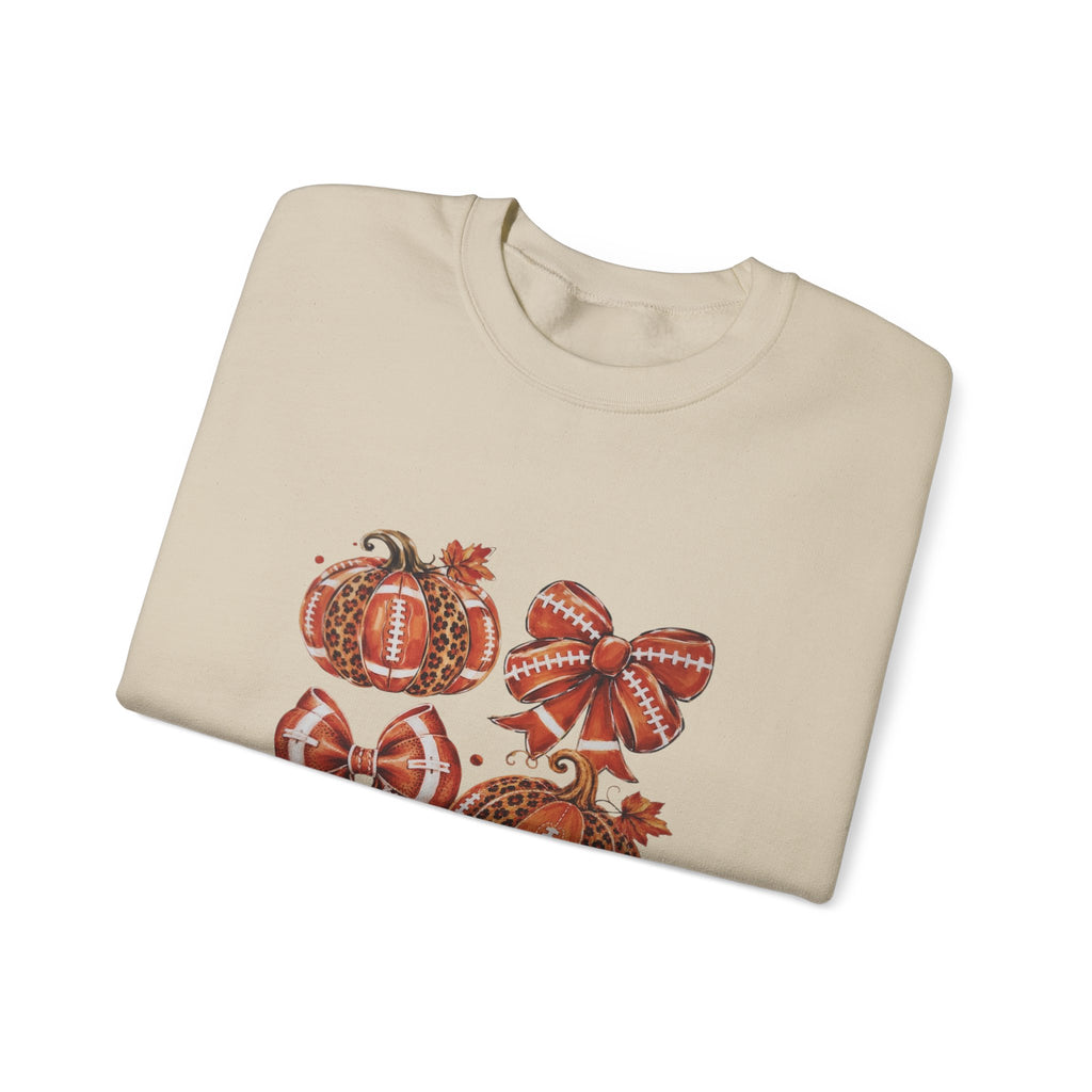 Fall Pumpkin & Plaid Bows Sweatshirt