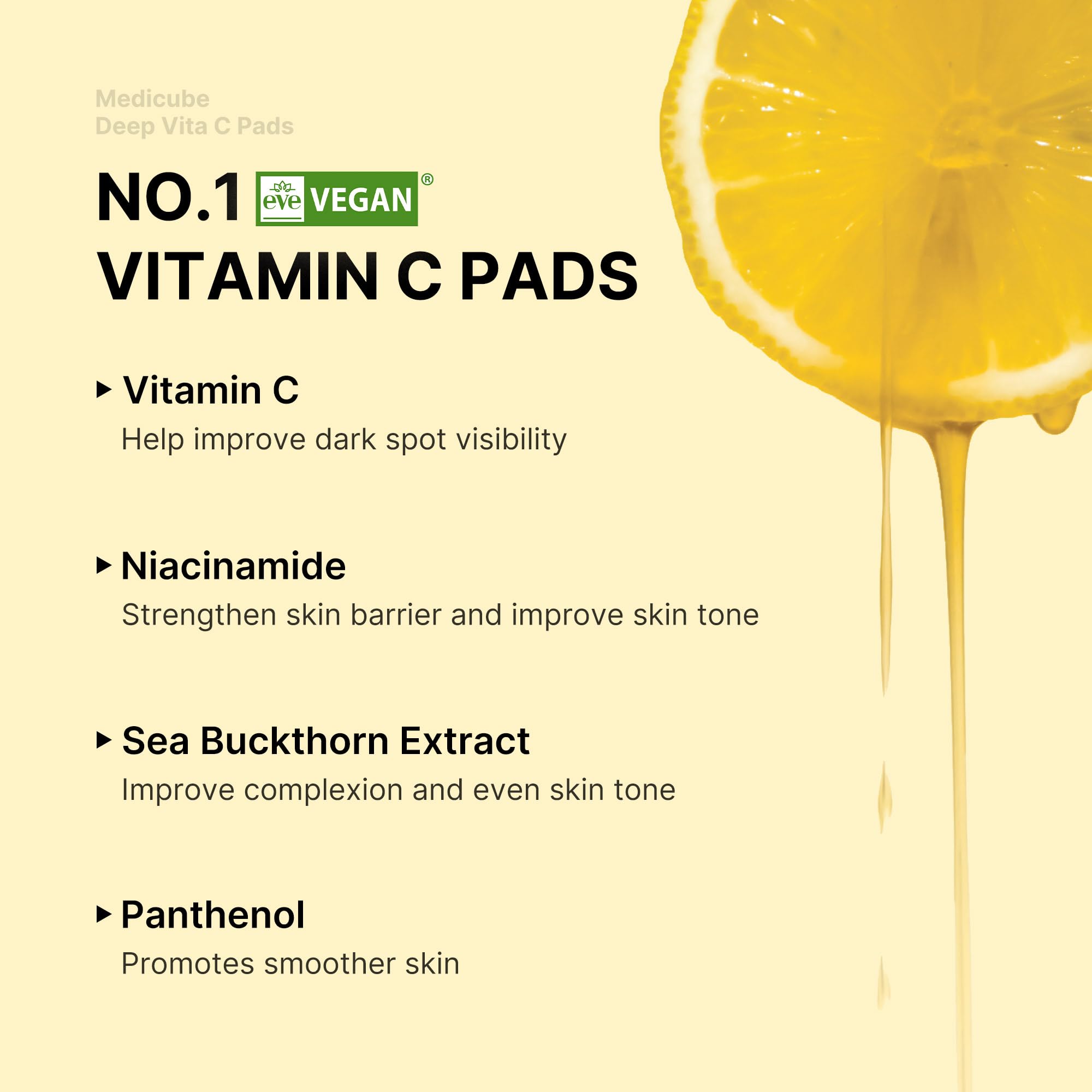 medicube Toner Pads Kojic Acid Turmeric Clarifying Toner Pad for Troubled Skin & Use After Spot Care, Soothing with Kojic Acid, Turmeric, Niacinamide, Glycolic Acid, Korean Skin Care, 70 Pads (1 Pack)