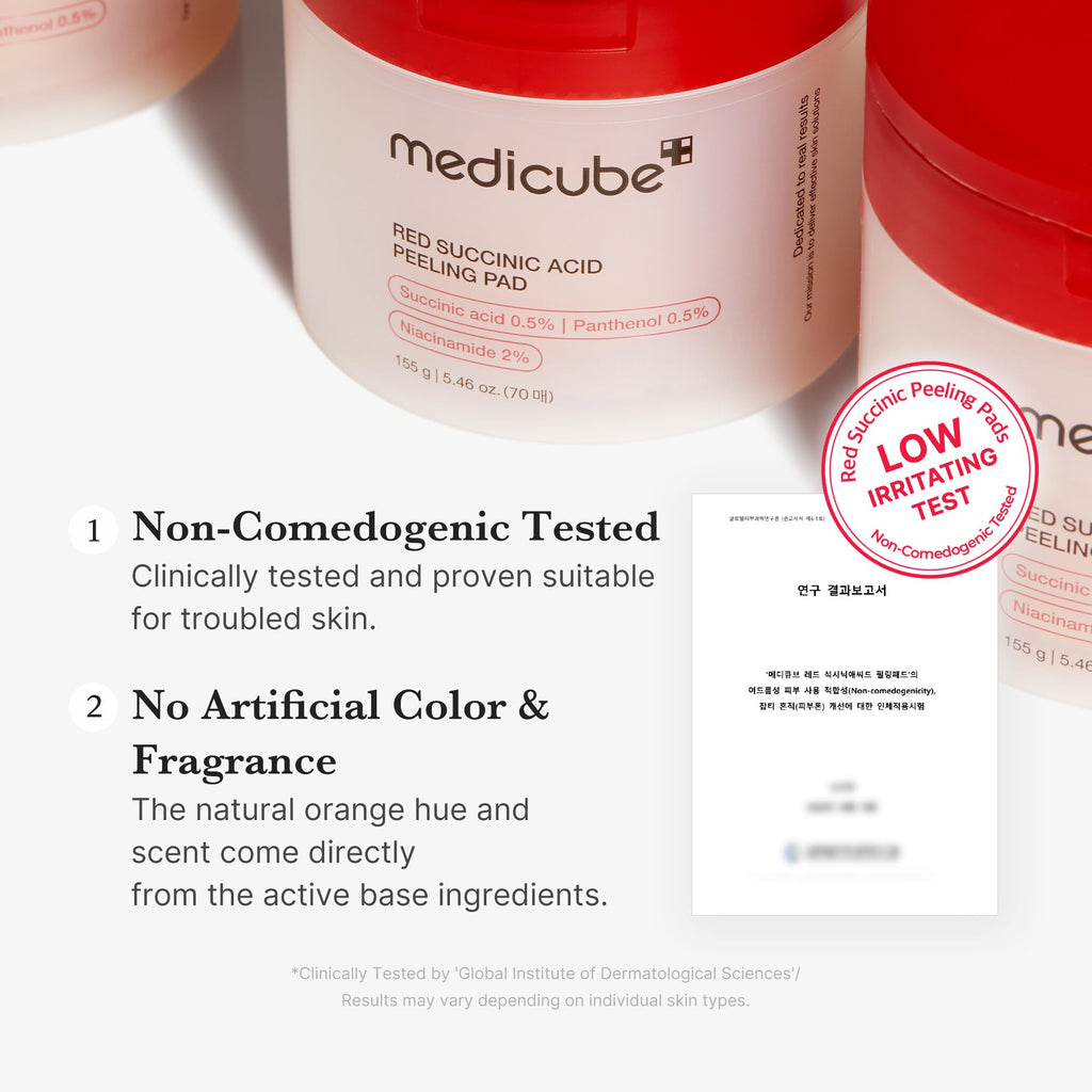 medicube Toner Pads Kojic Acid Turmeric Clarifying Toner Pad for Troubled Skin & Use After Spot Care, Soothing with Kojic Acid, Turmeric, Niacinamide, Glycolic Acid, Korean Skin Care, 70 Pads (1 Pack)