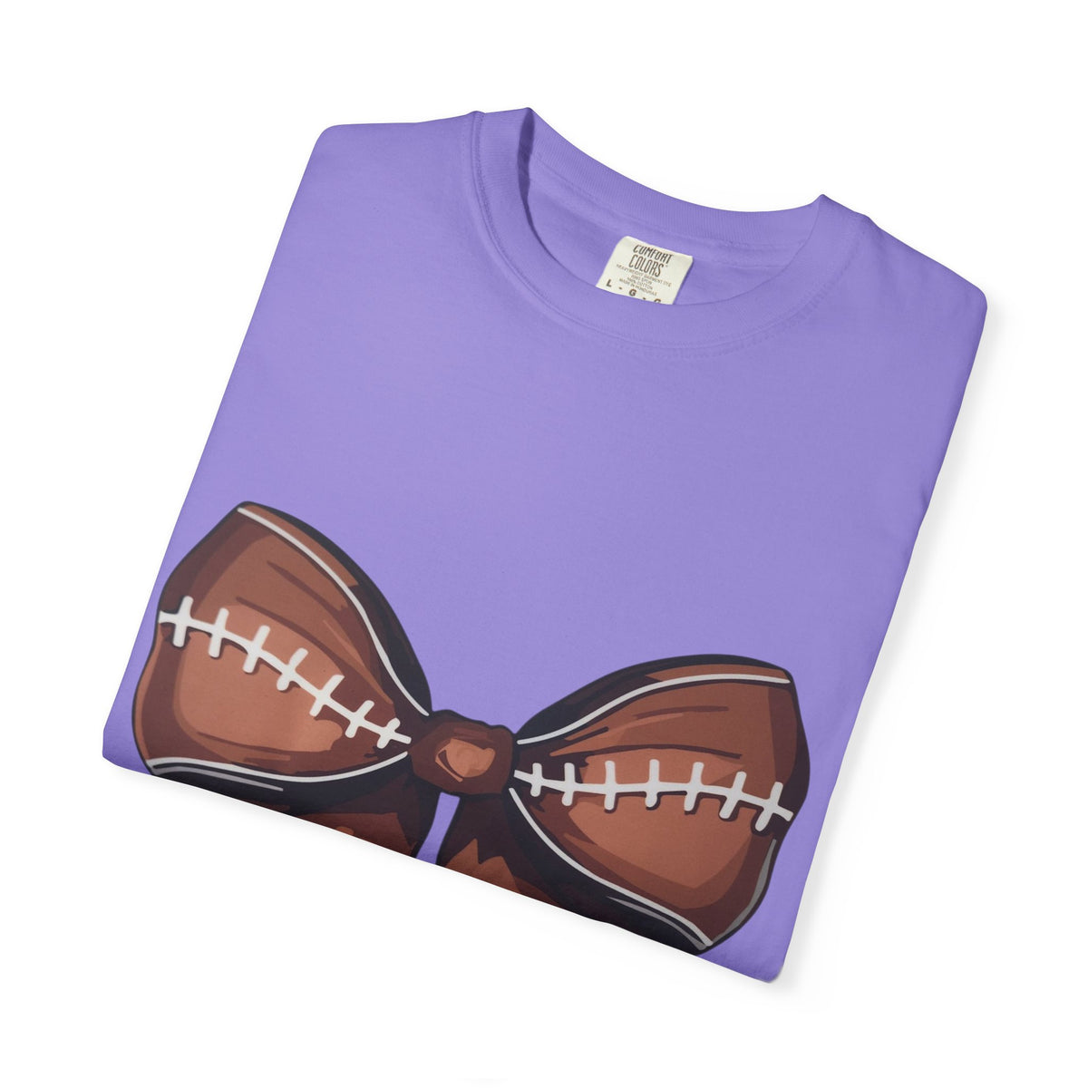 Football Bow T-Shirt — Game Day Sports Bow Graphic Tee