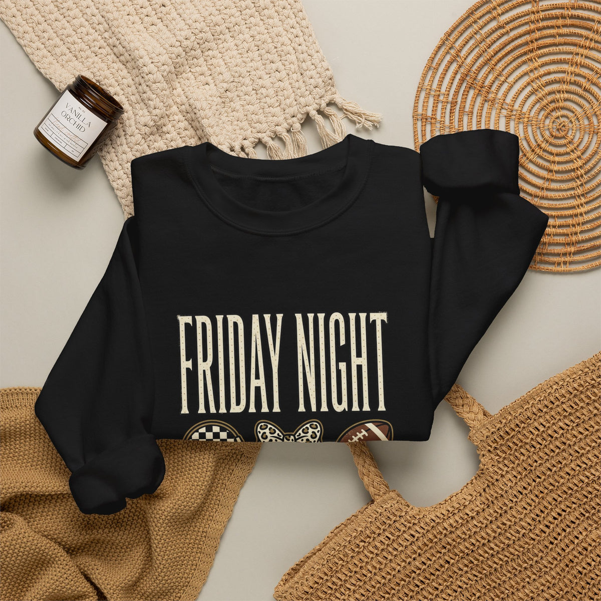 Friday Night Football Crewneck Sweatshirt | Football Season Tee