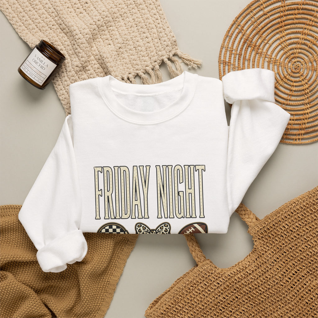 Friday Night Football Crewneck Sweatshirt | Football Season Tee